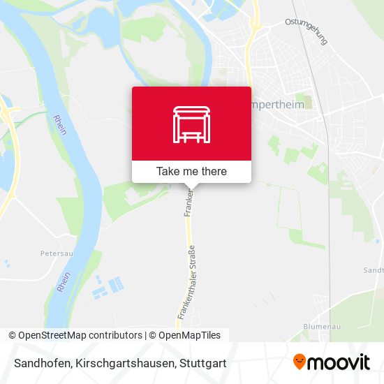 Sandhofen, Kirschgartshausen map