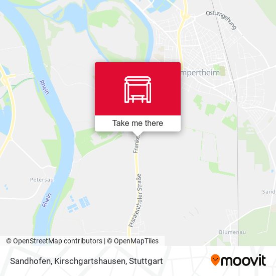 Sandhofen, Kirschgartshausen map
