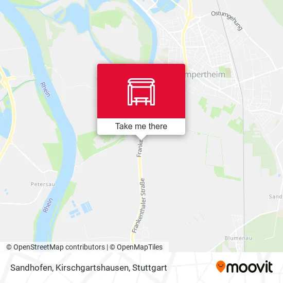 Карта Sandhofen, Kirschgartshausen