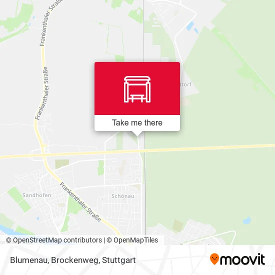 Карта Blumenau, Brockenweg