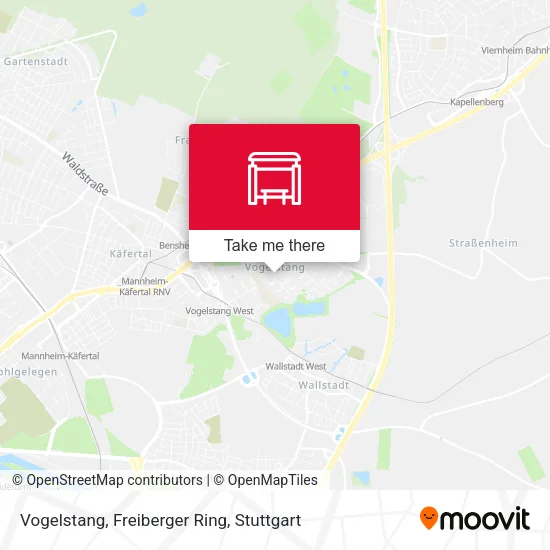 Карта Vogelstang, Freiberger Ring