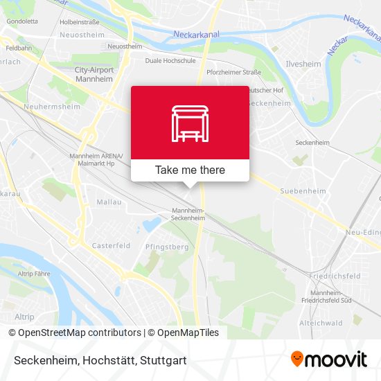Seckenheim, Hochstätt map