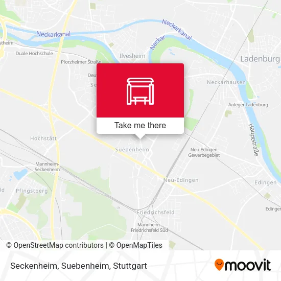 Карта Seckenheim, Suebenheim
