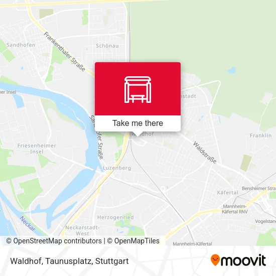 Карта Waldhof, Taunusplatz