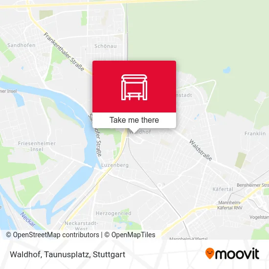 Карта Waldhof, Taunusplatz