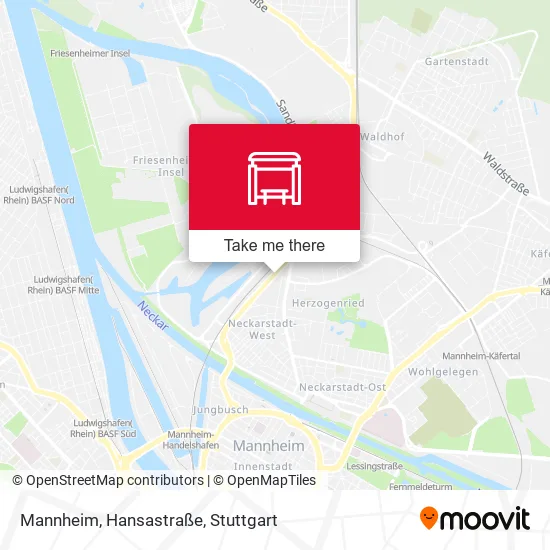 Карта Mannheim, Hansastraße