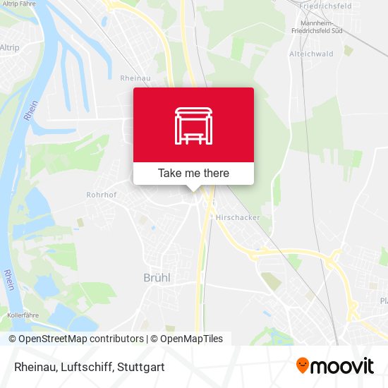 Карта Rheinau, Luftschiff