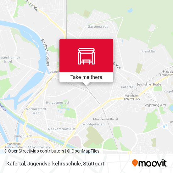 Käfertal, Jugendverkehrsschule map