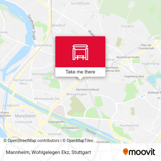 Mannheim, Wohlgelegen Ekz map