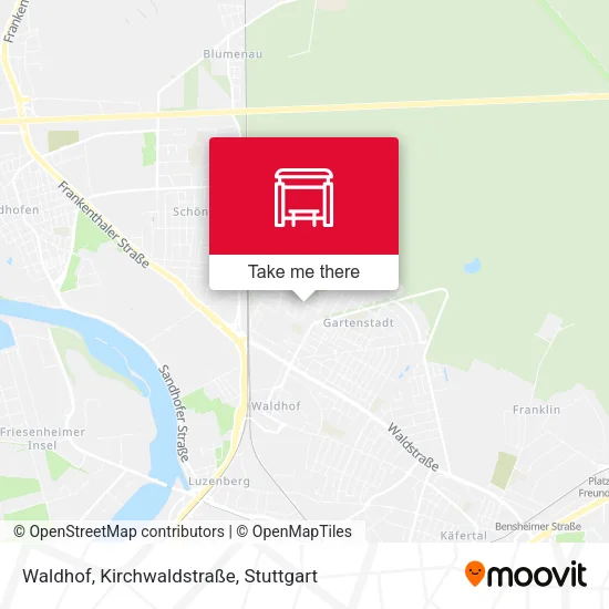 Карта Waldhof, Kirchwaldstraße
