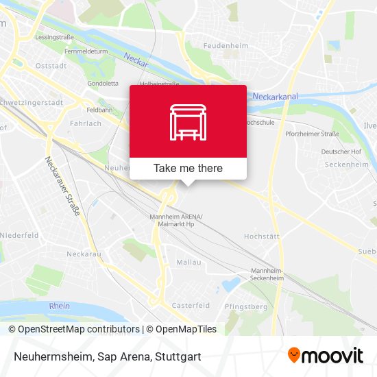 Neuhermsheim, Sap Arena map