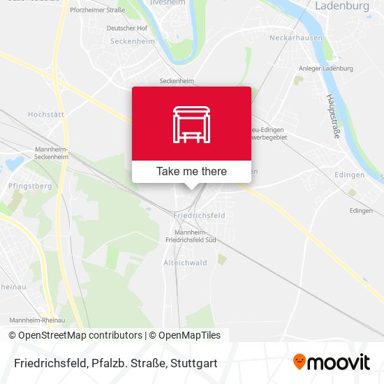 Friedrichsfeld, Pfalzb. Straße map