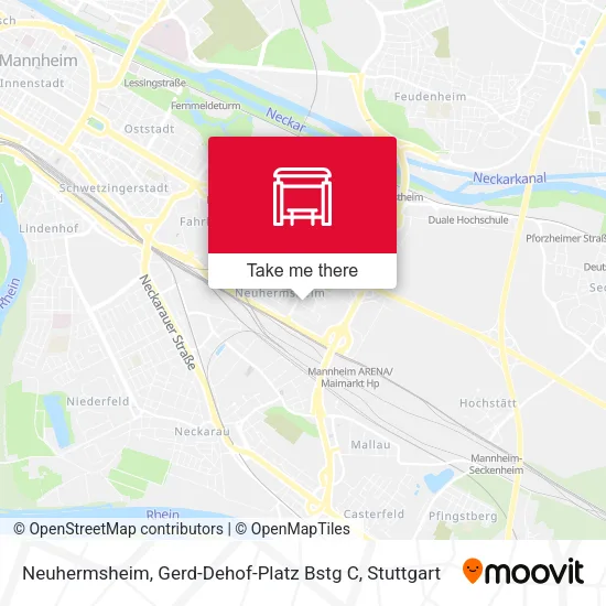 Карта Neuhermsheim, Gerd-Dehof-Platz Bstg C