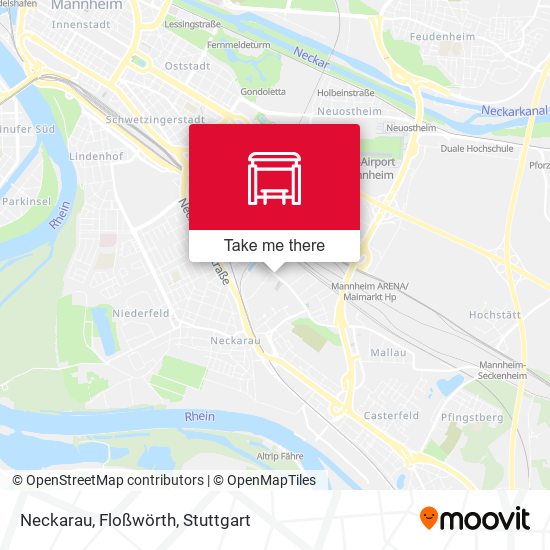 Neckarau, Floßwörth map
