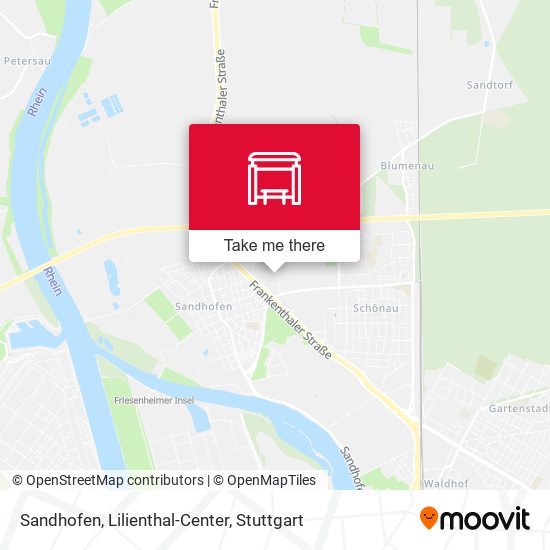 Sandhofen, Lilienthal-Center map