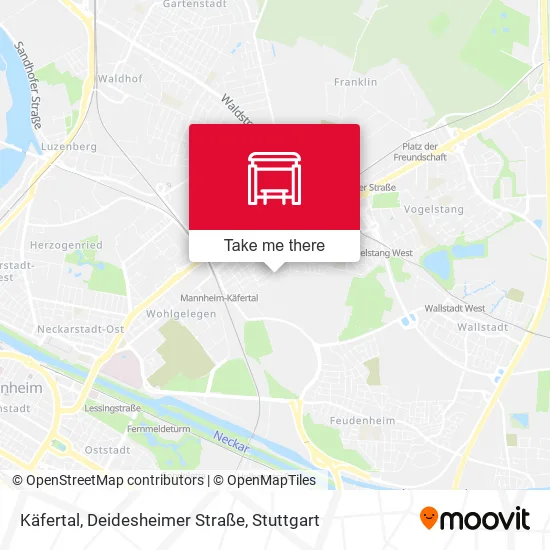 Карта Käfertal, Deidesheimer Straße