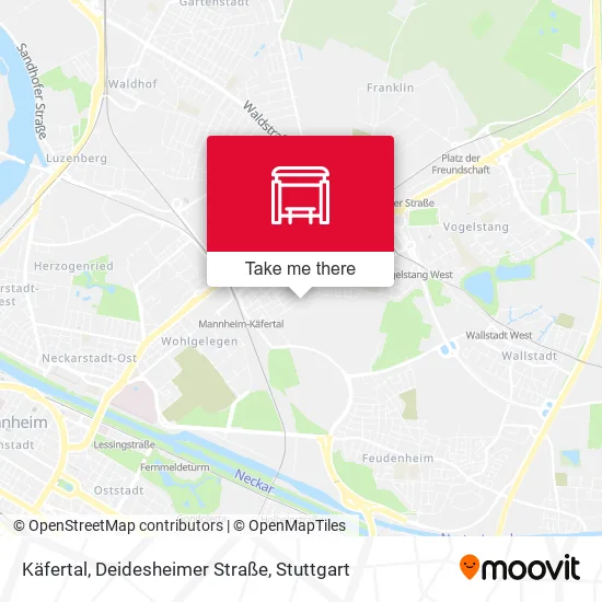Карта Käfertal, Deidesheimer Straße