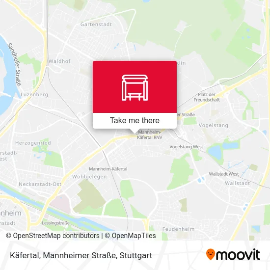Карта Käfertal, Mannheimer Straße