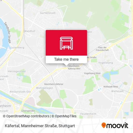 Карта Käfertal, Mannheimer Straße