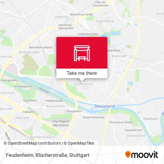 Карта Feudenheim, Blücherstraße