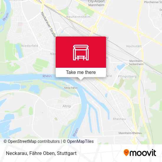 Карта Neckarau, Fähre Oben