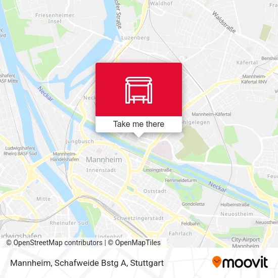 Карта Mannheim, Schafweide Bstg A