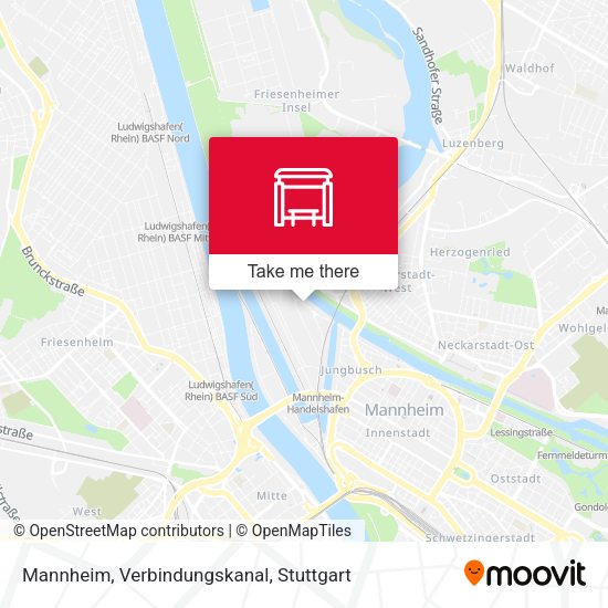 Mannheim, Verbindungskanal map