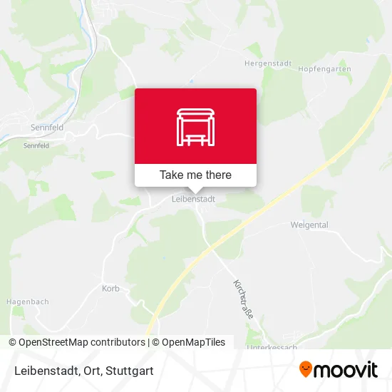 Карта Leibenstadt, Ort