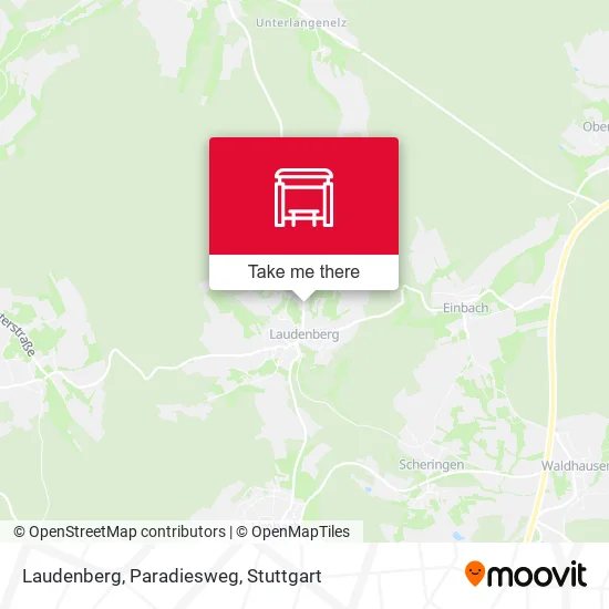 Карта Laudenberg, Paradiesweg