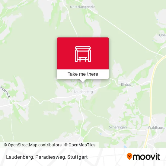 Карта Laudenberg, Paradiesweg