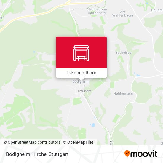 Bödigheim, Kirche map