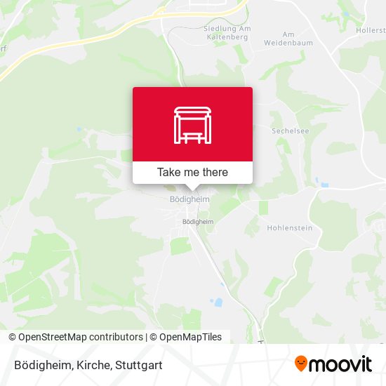 Bödigheim, Kirche map