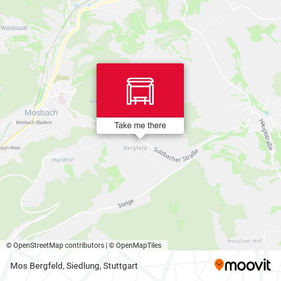 Mos Bergfeld, Siedlung map