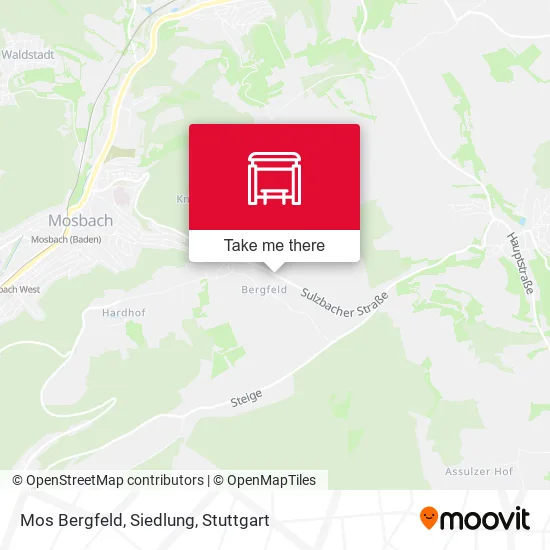 Карта Mos Bergfeld, Siedlung