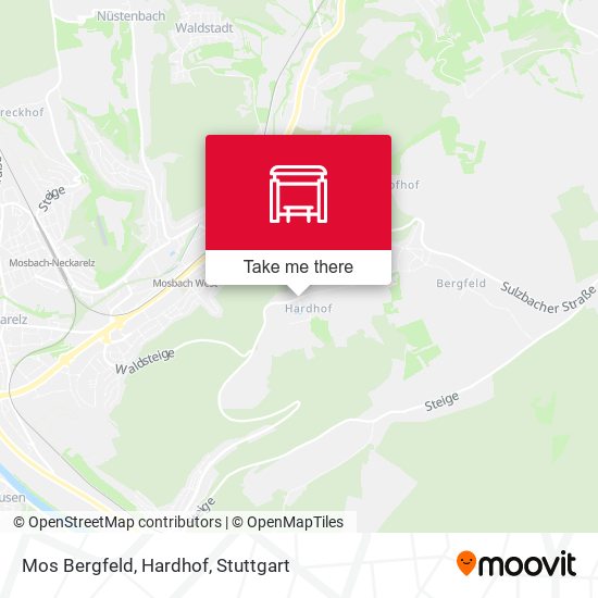 Mos Bergfeld, Hardhof map