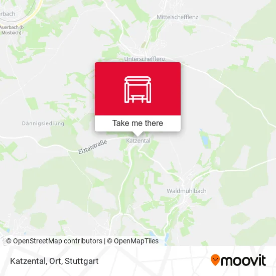 Карта Katzental, Ort