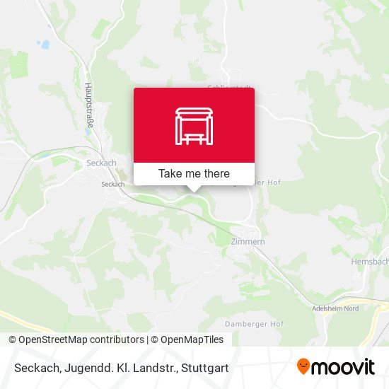 Seckach, Jugendd. Kl. Landstr. map