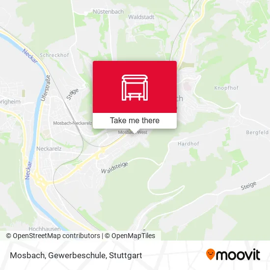 Карта Mosbach, Gewerbeschule