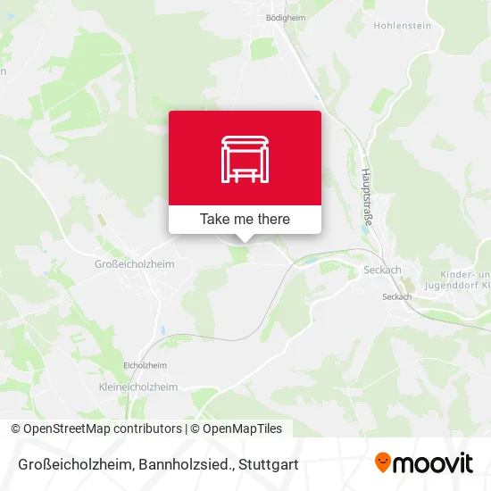 Карта Großeicholzheim, Bannholzsied.