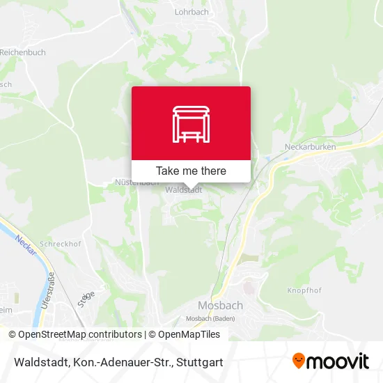 Карта Waldstadt, Kon.-Adenauer-Str.