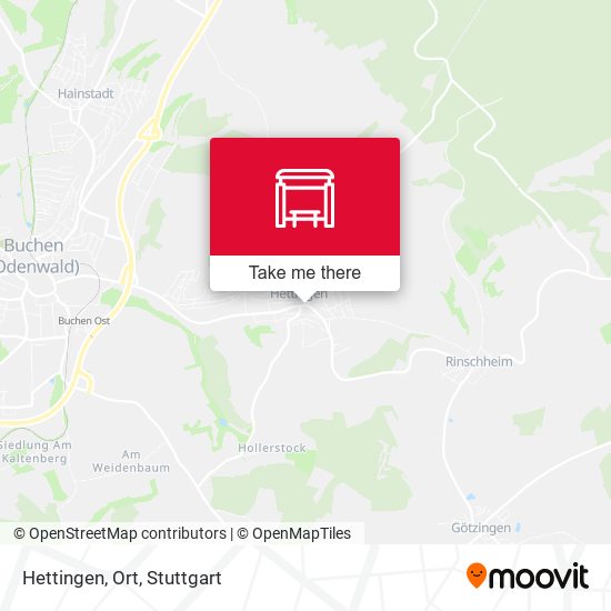 Карта Hettingen, Ort