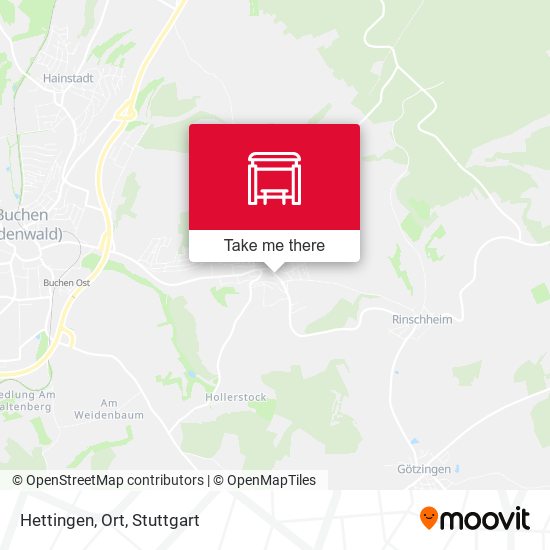 Карта Hettingen, Ort
