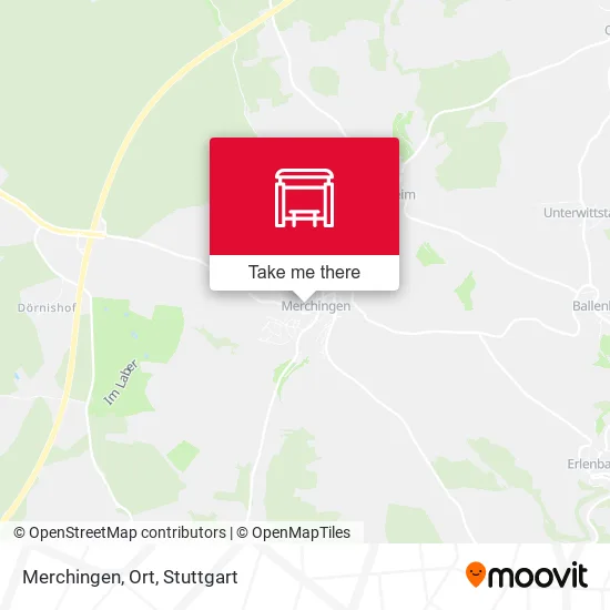 Карта Merchingen, Ort