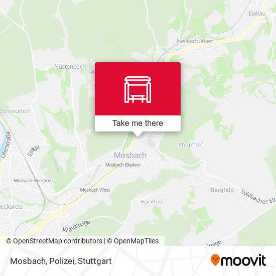 Карта Mosbach, Polizei