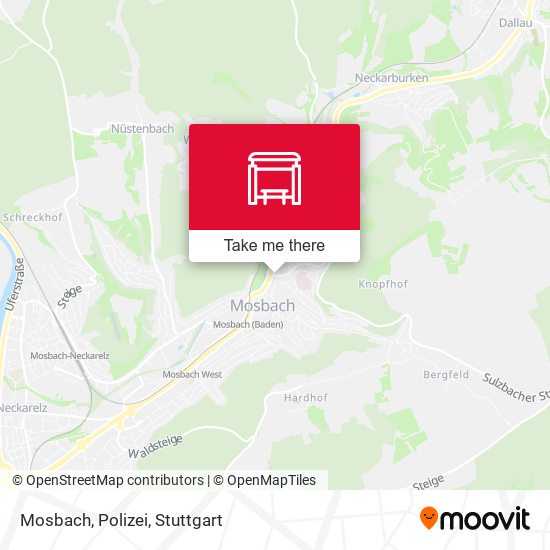 Карта Mosbach, Polizei