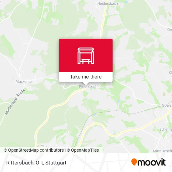 Карта Rittersbach, Ort