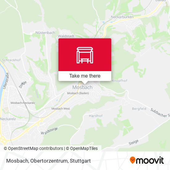 Mosbach, Obertorzentrum map