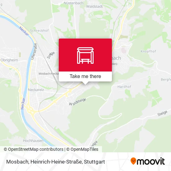 Карта Mosbach, Heinrich-Heine-Straße
