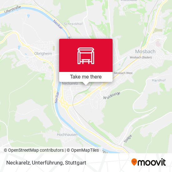 Карта Neckarelz, Unterführung