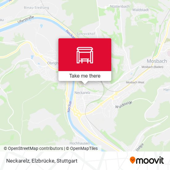Neckarelz, Elzbrücke map